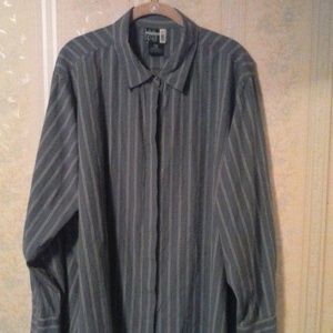 VENEZIA JEANS MENS BLUE STRIPE FRENCH CUFF SHIRT